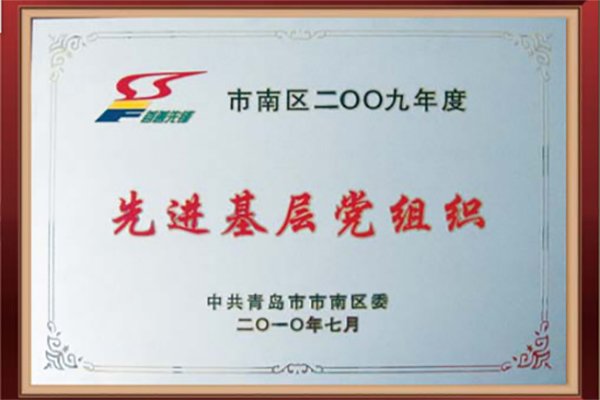 市南區(qū)2009年度先進(jìn)基層組織